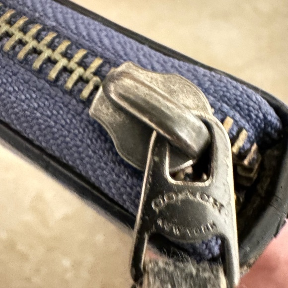 Coach F53426 Star Canyon Quinn Limited Edition Black/Blue Leather Wallet - Picture 11 of 16